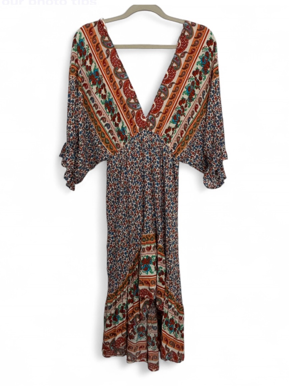 Angie Boho Hippie Festival Floral Mini Dress